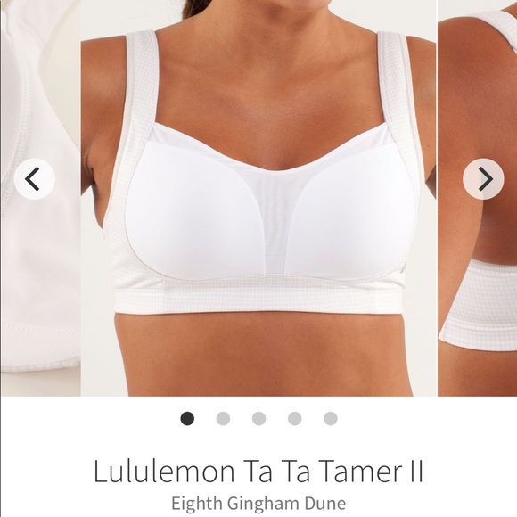 lululemon athletica Other - Lululemon Ta Ta Tamer II 34DD Eighth Gingham Dune